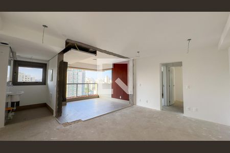 Sala, Cozinha e Área de Serviço de apartamento à venda com 2 quartos, 70m² em Campo Belo, São Paulo