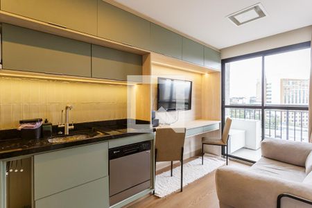 Sala de apartamento à venda com 1 quarto, 30m² em Moema, São Paulo