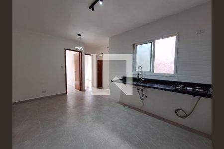 Sala/Cozinha de apartamento à venda com 2 quartos, 74m² em Jardim Alvorada, Santo André