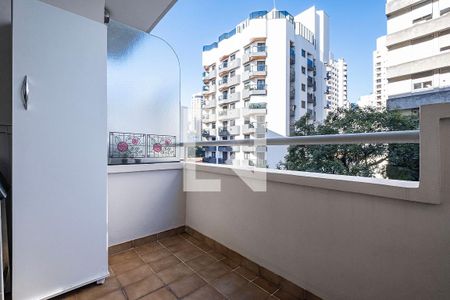 Sala/Cozinha - Varanda de apartamento para alugar com 1 quarto, 40m² em Jardim Paulista, São Paulo