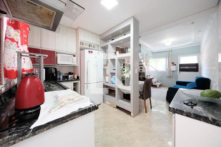 Sala/Cozinha de casa de condomínio à venda com 2 quartos, 52m² em Jardim Sao Nicolau, São Paulo