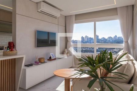 Sala de apartamento à venda com 3 quartos, 71m² em Jardim do Salso, Porto Alegre