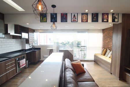 Sala / Cozinha de apartamento para alugar com 1 quarto, 42m² em Santana, São Paulo