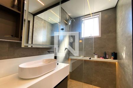 Banheiro da Suíte 1 de apartamento à venda com 3 quartos, 163m² em Nova Suíça, Belo Horizonte