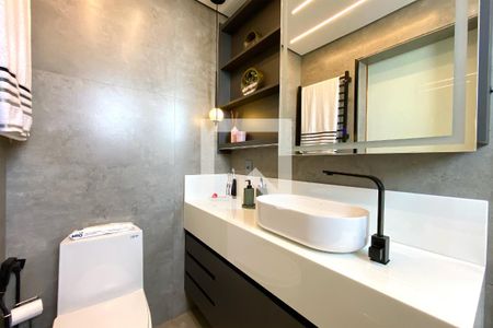 Banheiro da Suíte 1 de apartamento à venda com 3 quartos, 163m² em Nova Suíça, Belo Horizonte