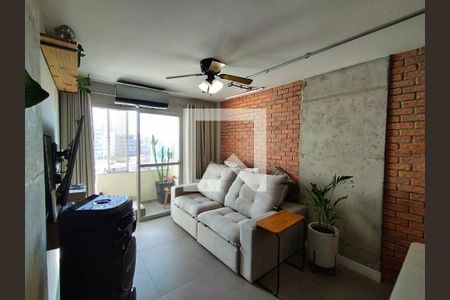 Sala  de apartamento à venda com 2 quartos, 63m² em Vila Gumercindo, São Paulo