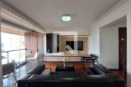 Sala de apartamento para alugar com 3 quartos, 136m² em Vila Bastos, Santo André