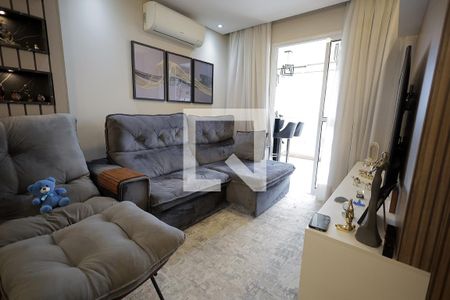 Sala de apartamento para alugar com 3 quartos, 83m² em Vila Valparaíso, Santo André