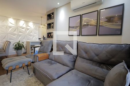 Sala de apartamento para alugar com 3 quartos, 83m² em Vila Valparaíso, Santo André