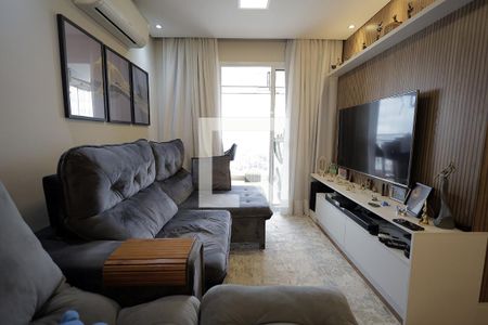 Sala de apartamento para alugar com 3 quartos, 83m² em Vila Valparaíso, Santo André