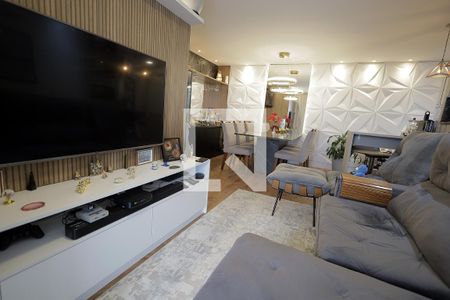 Sala de apartamento para alugar com 3 quartos, 83m² em Vila Valparaíso, Santo André
