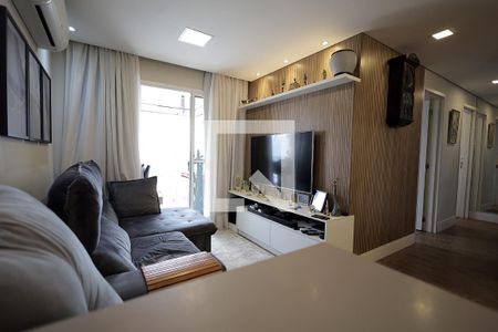 Sala de apartamento para alugar com 3 quartos, 83m² em Vila Valparaíso, Santo André