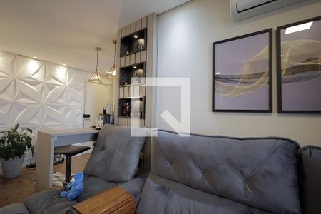Sala de apartamento para alugar com 3 quartos, 83m² em Vila Valparaíso, Santo André