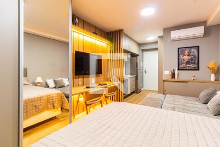 Sala / Quarto de apartamento para alugar com 1 quarto, 28m² em Paraíso, São Paulo