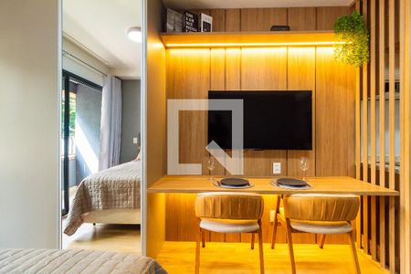 Sala / Quarto de apartamento para alugar com 1 quarto, 28m² em Paraíso, São Paulo