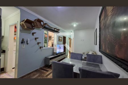 Sala de apartamento para alugar com 2 quartos, 52m² em Vila Apiai, Santo André