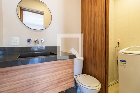 Banheiro Social de apartamento à venda com 1 quarto, 54m² em Alphaville Empresarial, Barueri