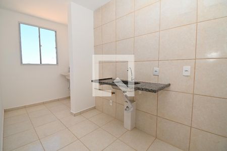 Cozinha e Área de Serviço de apartamento à venda com 2 quartos, 54m² em Fonte Grande, Contagem