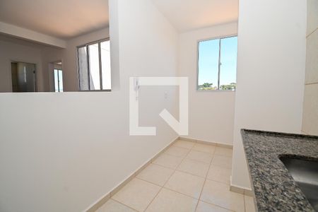 Cozinha e Área de Serviço de apartamento à venda com 2 quartos, 54m² em Fonte Grande, Contagem