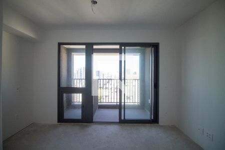 Sala / Quarto - Studio de kitnet/studio à venda com 1 quarto, 26m² em Cidade Monções, São Paulo