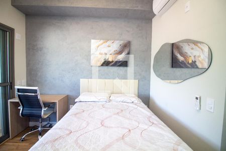 Sala / Quarto - Studio de kitnet/studio à venda com 1 quarto, 24m² em Santo Amaro, São Paulo