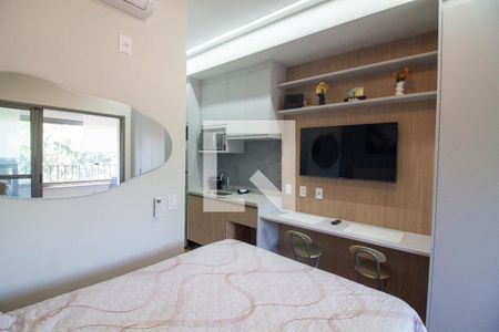 Sala / Quarto - Studio de kitnet/studio à venda com 1 quarto, 24m² em Santo Amaro, São Paulo