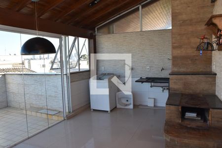 churrasqueira e área de lazer piso superior da cobertura de apartamento para alugar com 3 quartos, 152m² em Vila Rami, Jundiaí