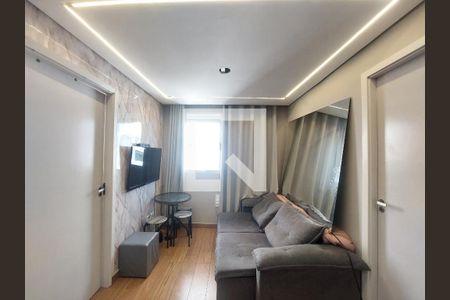 Sala de apartamento para alugar com 2 quartos, 38m² em Veleiros, São Paulo
