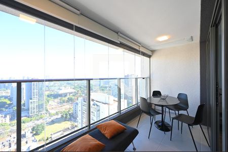 Varanda  de apartamento para alugar com 1 quarto, 43m² em Vila Clementino, São Paulo