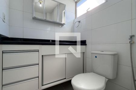 Banheiro da Suíte de apartamento para alugar com 1 quarto, 40m² em José Menino, Santos