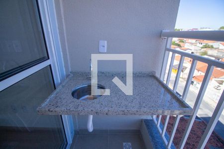 Varanda da Sala  de apartamento para alugar com 2 quartos, 49m² em Vila Fiori, Sorocaba