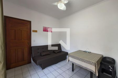 Sala de apartamento para alugar com 1 quarto, 44m² em Aviação, Praia Grande