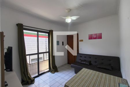 Sala de apartamento para alugar com 1 quarto, 44m² em Aviação, Praia Grande