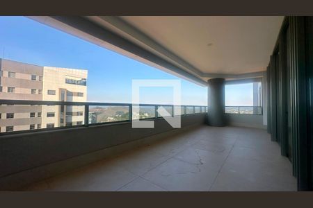 Varanda  de apartamento à venda com 4 quartos, 208m² em Vila das Flores, Nova Lima