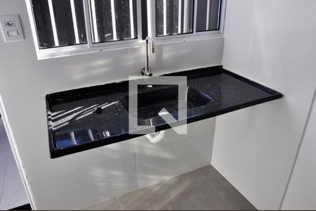 Detalhe - Sala e Cozinha de apartamento à venda com 1 quarto, 25m² em Vila Zat, São Paulo