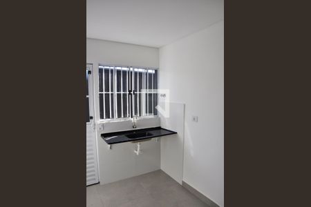 Detalhe - Sala e Cozinha de apartamento à venda com 1 quarto, 25m² em Vila Zat, São Paulo