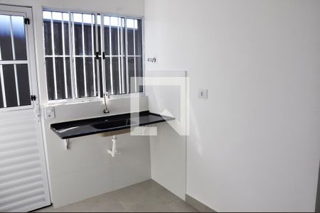 Detalhe - Sala e Cozinha de apartamento à venda com 1 quarto, 25m² em Vila Zat, São Paulo