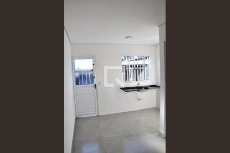Detalhe - Sala e Cozinha de apartamento à venda com 1 quarto, 27m² em Vila Zat, São Paulo