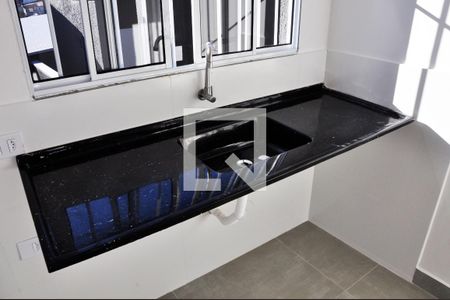 Detalhe - Sala e Cozinha de apartamento à venda com 1 quarto, 27m² em Vila Zat, São Paulo