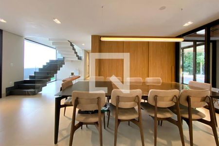 Sala de Jantar de casa de condomínio para alugar com 4 quartos, 500m² em Arvoredo, Nova Lima
