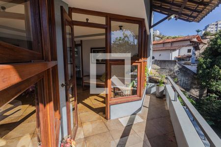 Varanda da Sala 1  de casa à venda com 4 quartos, 375m² em São Lucas, Belo Horizonte