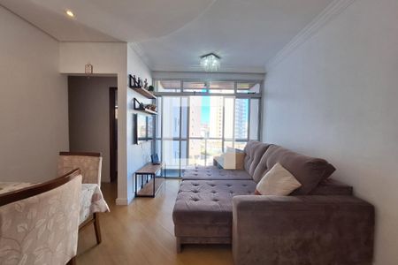 Sala  de apartamento à venda com 2 quartos, 68m² em Vila Valparaíso, Santo André
