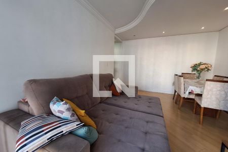 Sala  de apartamento à venda com 2 quartos, 68m² em Vila Valparaíso, Santo André