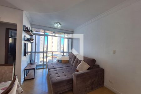 Sala  de apartamento à venda com 2 quartos, 68m² em Vila Valparaíso, Santo André