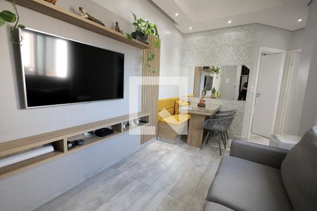 Sala de apartamento à venda com 2 quartos, 89m² em Vila Valparaíso, Santo André