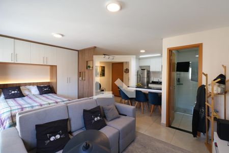 Sala de apartamento à venda com 1 quarto, 37m² em Osvaldo Cruz, São Caetano do Sul
