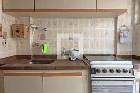 Cozinha e Área de Serviço de kitnet/studio para alugar com 1 quarto, 28m² em Gonzaga, Santos