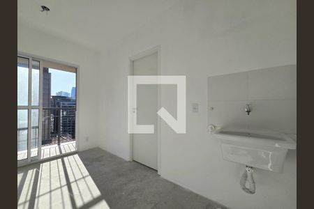 Sala/Cozinha de apartamento à venda com 1 quarto, 24m² em Vila Olímpia, São Paulo
