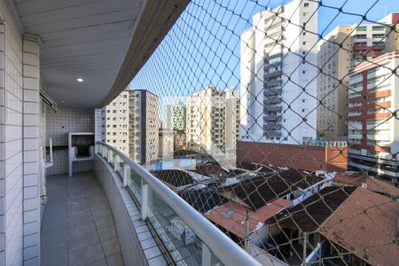 Sacada  de apartamento para alugar com 2 quartos, 75m² em Guilhermina, Praia Grande