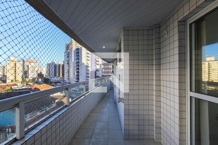 Sacada  de apartamento para alugar com 2 quartos, 75m² em Guilhermina, Praia Grande